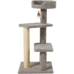 Frisco 41.5-in Real Carpet Wooden Cat Tree 9 Frisco 41.5-in Real Carpet Wooden Cat Tree -Mewhaus Shop 244527 PT3. AC SS1800 V1603202563