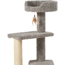 Frisco 41.5-in Real Carpet Wooden Cat Tree 10 Frisco 41.5-in Real Carpet Wooden Cat Tree -Mewhaus Shop 244527 PT4. AC SS1800 V1603204601
