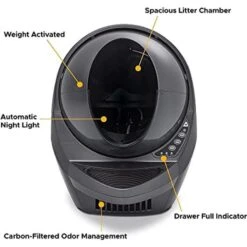 Litter-Robot 3 WiFi Enabled Automatic Self-Cleaning Cat Litter Box -Mewhaus Shop 251802 PT3. AC SS1800 V1671648359