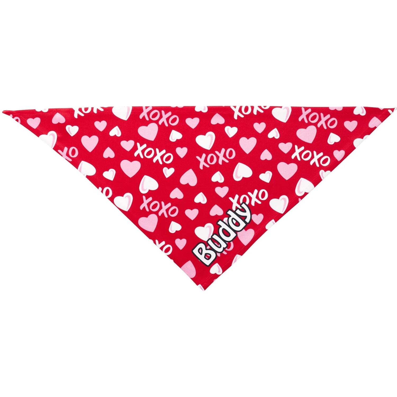 Frisco XOXO Hearts Personalized Dog & Cat Bandana 3 Frisco XOXO Hearts Personalized Dog & Cat Bandana - Image 3