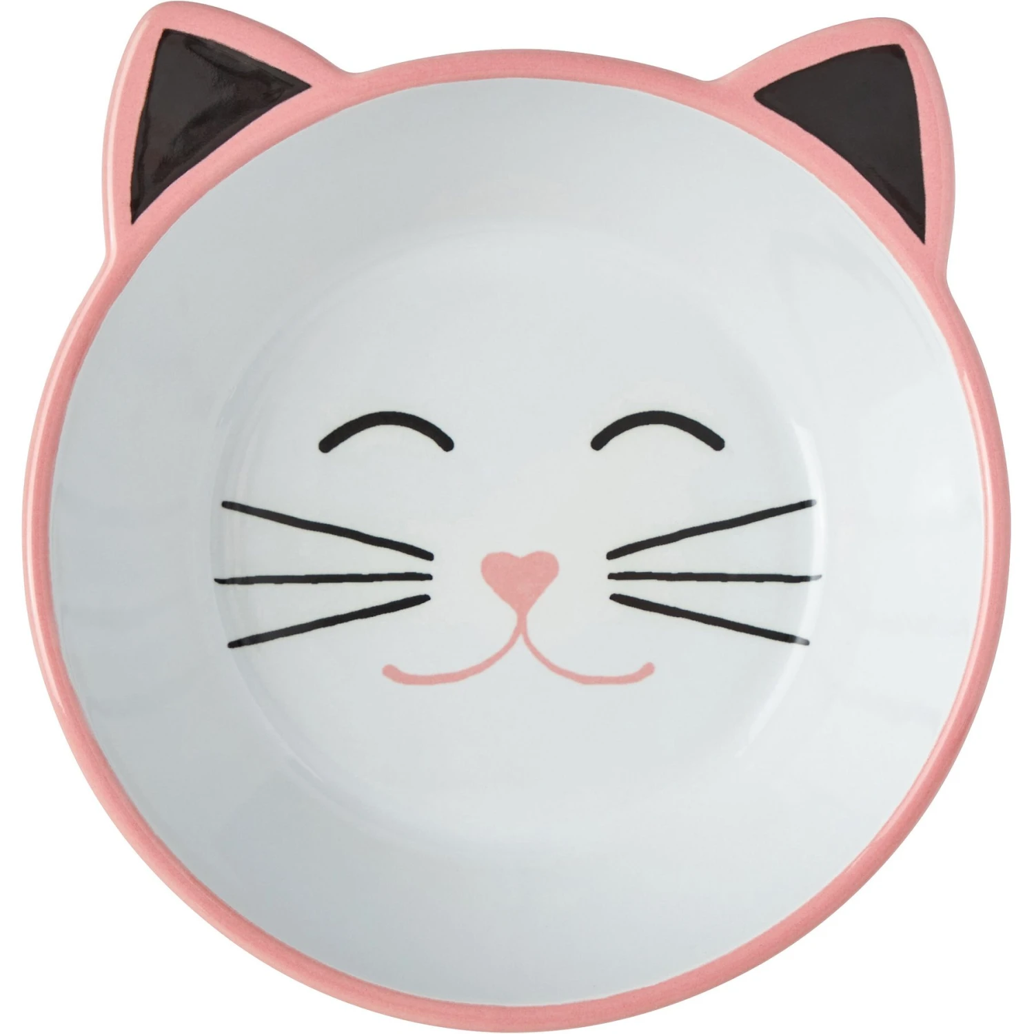 Frisco Cat Face Non-skid Ceramic Cat Bowl, Pink 1 Frisco Cat Face Non-skid Ceramic Cat Bowl, Pink