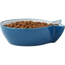 Frisco Fish Shaped Non-skid Ceramic Cat Bowl 9 Frisco Fish Shaped Non-skid Ceramic Cat Bowl -Mewhaus Shop 256111 PT3. AC SS1800 V1616522602