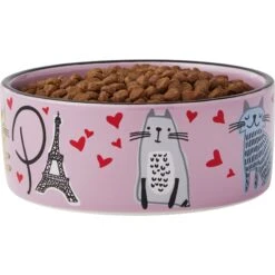 Frisco Paris Non-skid Ceramic Cat Dish 9 Frisco Paris Non-skid Ceramic Cat Dish -Mewhaus Shop 256117 PT3. AC SS1800 V1615311168