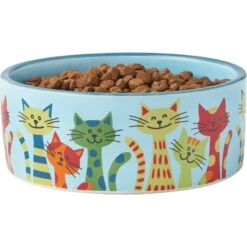 Frisco New York Non-skid Ceramic Cat Bowl -Mewhaus Shop 256121 PT3. AC SS1800 V1615311114