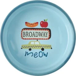 Frisco New York Non-skid Ceramic Cat Bowl -Mewhaus Shop 256121 PT4. AC SS1800 V1615312925