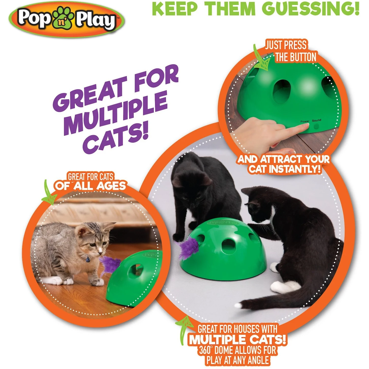 Allstar Innovations Pop N' Play Basic Cat Toy 6 Allstar Innovations Pop N' Play Basic Cat Toy - Image 6
