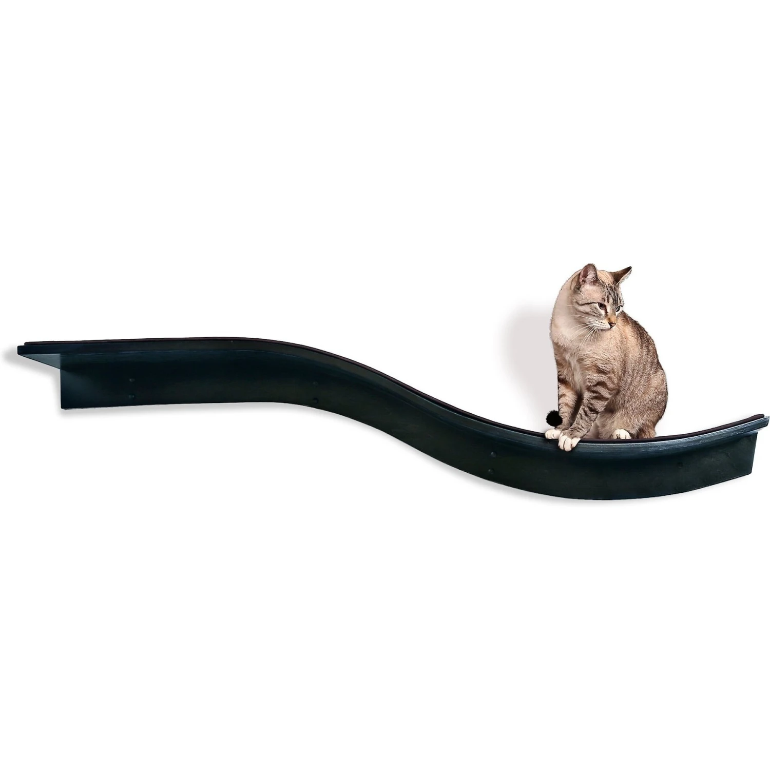 The Refined Feline Lotus Branch Wall Mounted Cat Wall Shelf 3 The Refined Feline Lotus Branch Wall Mounted Cat Wall Shelf - Image 3