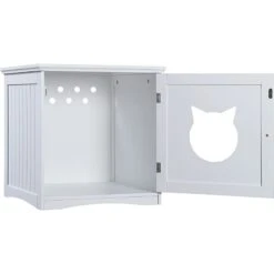 Sweet Barks Wooden Side Table Cat Litter Box Enclosure -Mewhaus Shop 258686 PT6. AC SS1800 V1603834612