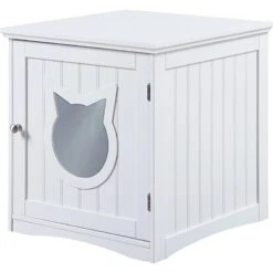 Sweet Barks Wooden Side Table Cat Litter Box Enclosure -Mewhaus Shop 258686 PT7. AC SS1800 V1603833101