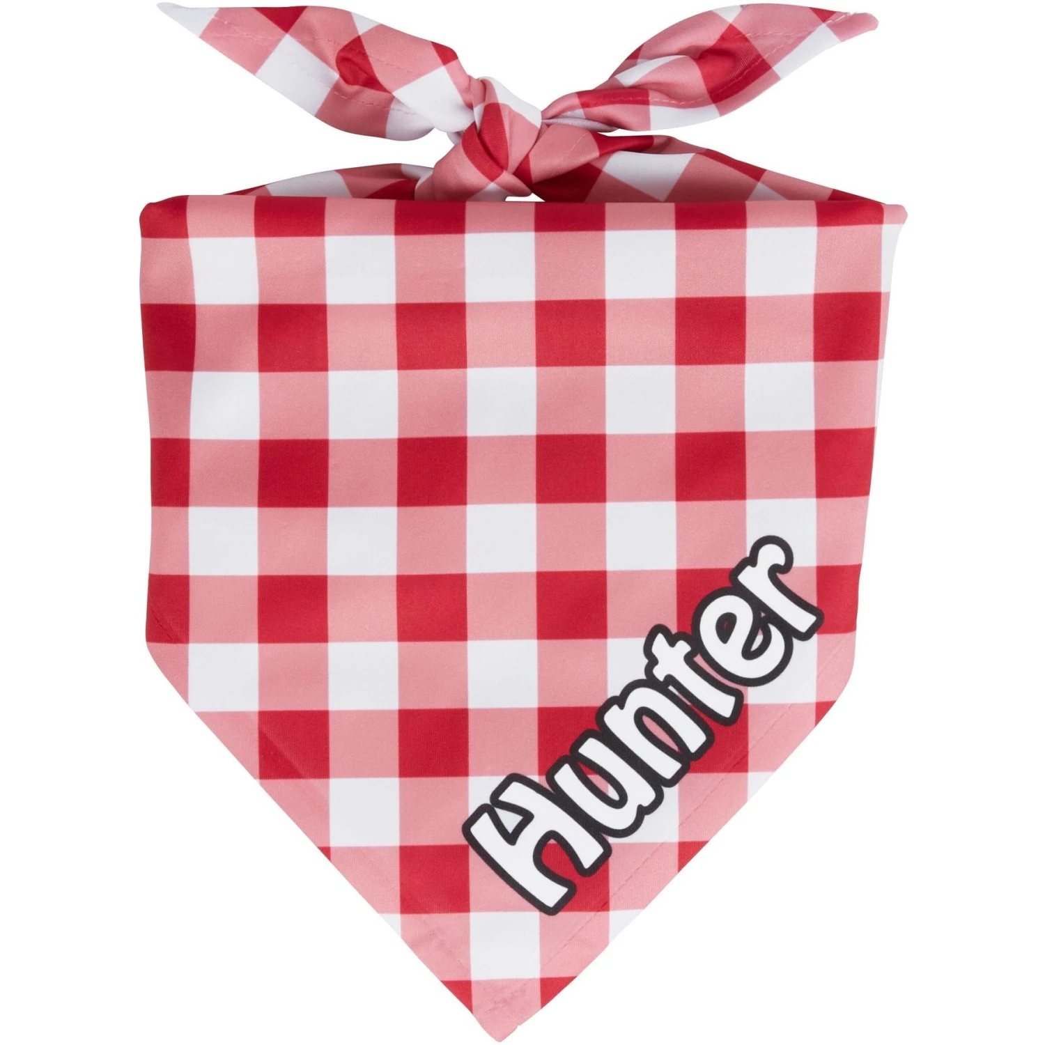 Frisco Gingham Personalized Dog & Cat Bandana 1 Frisco Gingham Personalized Dog & Cat Bandana