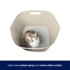 Frisco Leaf High-Sided Cat Litter Box, Large -Mewhaus Shop 258782 PT2. AC SS1800 V1675279643