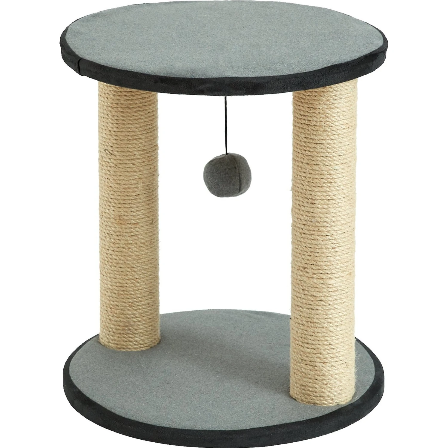 Two By Two The Cedar 16.9-in Jute Cat Scratching Post, Grey 2 Two By Two The Cedar 16.9-in Jute Cat Scratching Post, Grey - Image 2