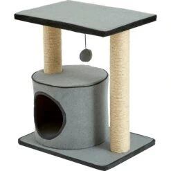 Two By Two The Cherry 20.9-in Felt Cat Condo, Grey 5 Two By Two The Cherry 20.9-in Felt Cat Condo, Grey -Mewhaus Shop 261425 PT2. AC SS1800 V1606148820