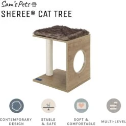Sam's Pets Sheree 17-in Cat Tree -Mewhaus Shop 261889 PT2. AC SS1800 V1635094913