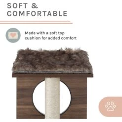 Sam's Pets Sheree 34-in Cat Tree, Dark Brown -Mewhaus Shop 261892 PT6. AC SS1800 V1635094591