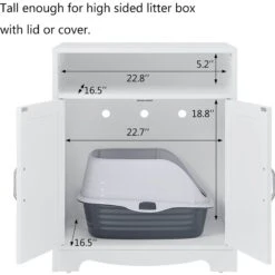 Unipaws Enclosed Cat Litter Box -Mewhaus Shop 263521 PT2. AC SS1800 V1607563352