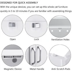 Unipaws Enclosed Cat Litter Box -Mewhaus Shop 263521 PT4. AC SS1800 V1607559430