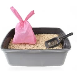 Doggie Walk Bags Citrus Scented Tie Handle Cat Litter Bags, Pink, 140 Count 7 Doggie Walk Bags Citrus Scented Tie Handle Cat Litter Bags, Pink, 140 Count -Mewhaus Shop 264717 PT5. AC SS1800 V1610754967