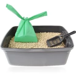 Doggie Walk Bags Unscented Tie Handle Cat Litter Bags, Green, 140 Count 7 Doggie Walk Bags Unscented Tie Handle Cat Litter Bags, Green, 140 Count -Mewhaus Shop 264719 PT5. AC SS1800 V1610755834