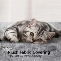 Yaheetech 58-in Plush Cat Tree & Condo, Light Gray -Mewhaus Shop 266562 PT4. AC SS1800 V1669908526