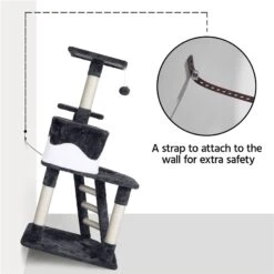 Yaheetech 47.5-in Plush Cat Tree & Condo 13 Yaheetech 47.5-in Plush Cat Tree & Condo -Mewhaus Shop 266564 PT4. AC SS1800 V1619808420