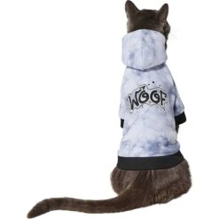 Frisco Woof Tiedye Print Dog & Cat Hoodie -Mewhaus Shop 267986 PT3. AC SS1800 V1637685733