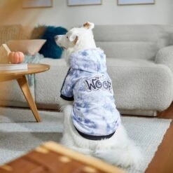 Frisco Woof Tiedye Print Dog & Cat Hoodie -Mewhaus Shop 267986 PT8. AC SS1800 V1629758062