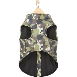 Frisco Mediumweight Camo Print Insulated Dog & Cat Zippered Coat, Green -Mewhaus Shop 268295 PT5. AC SS1800 V1628827619