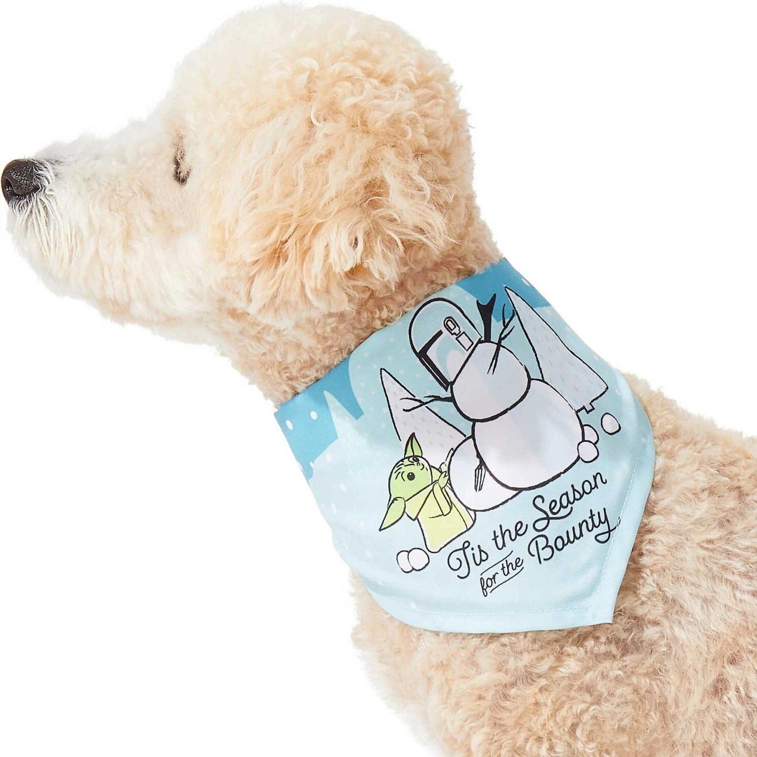 STAR WARS THE MANDALORIAN GROGU "Tis The Season" Dog & Cat Bandana 3 STAR WARS THE MANDALORIAN GROGU "Tis The Season" Dog & Cat Bandana - Image 3