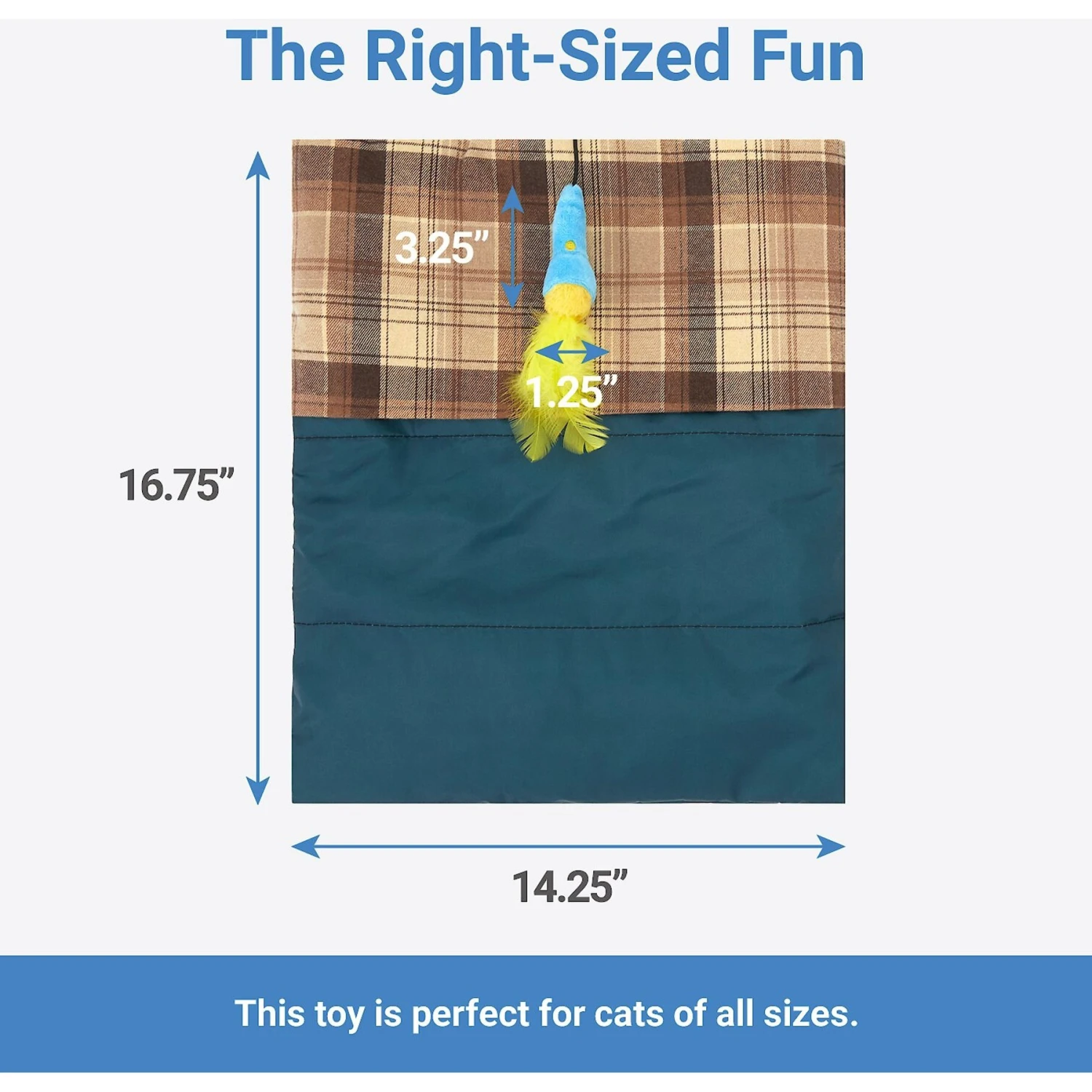 Frisco Camping Sleeping Bag Cat Toy 2 Frisco Camping Sleeping Bag Cat Toy - Image 2