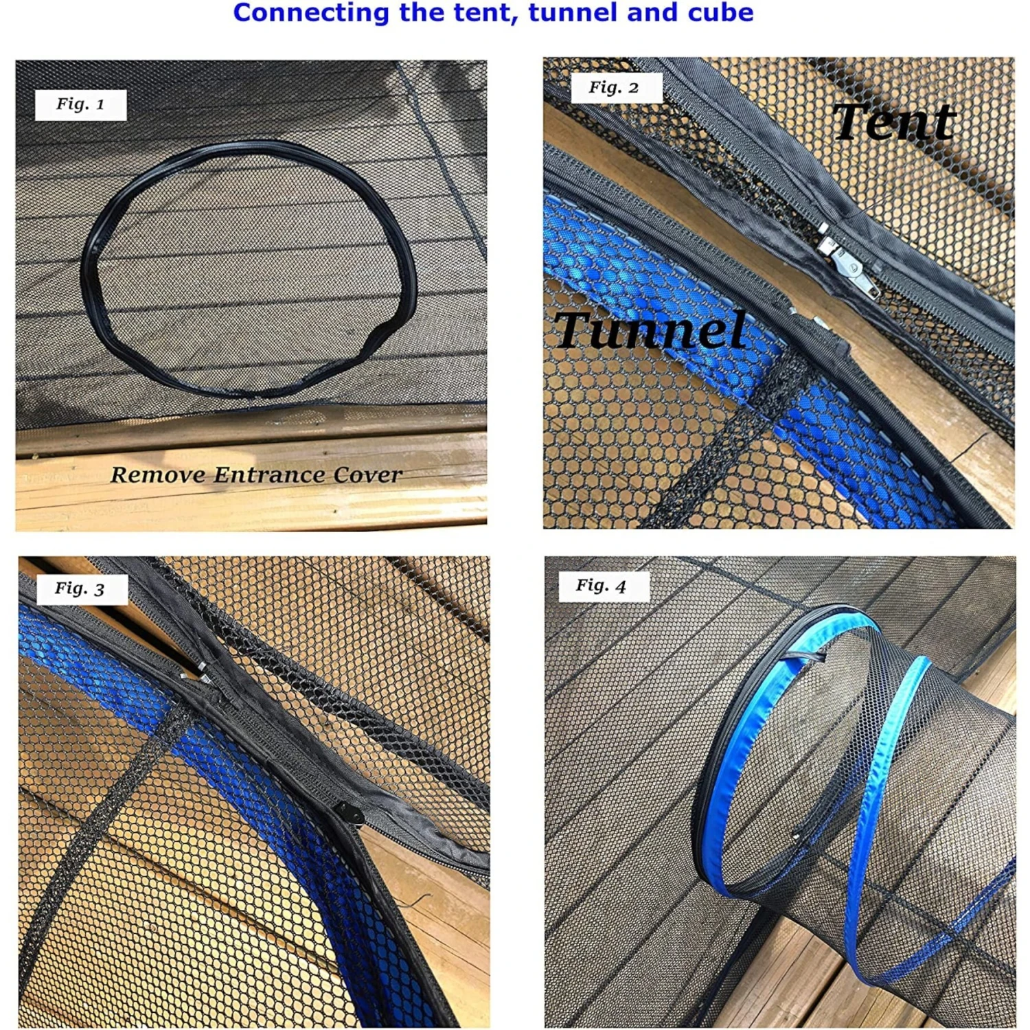 Pet Fit For Life Tent Tunnel Cube Dog & Cat Pen, Black 9 Pet Fit For Life Tent Tunnel Cube Dog & Cat Pen, Black - Image 9