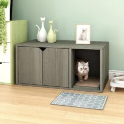Way Basics ZBoard Paperboard Modern Enclosed Cat Litter Box