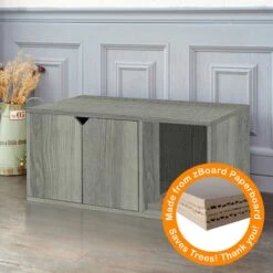 Way Basics ZBoard Paperboard Modern Enclosed Cat Litter Box -Mewhaus Shop 280425 PT5. AC SS1800 V1690291618