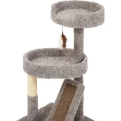 Frisco 44-in Real Carpet Cat Tree With Replaceable Corrugate Scratcher -Mewhaus Shop 282757 PT3. AC SS1800 V1621949247