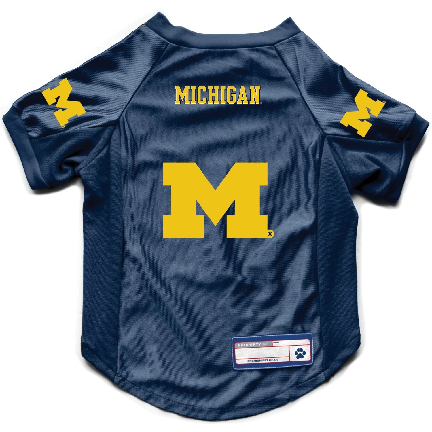 Littlearth NCAA Stretch Dog & Cat Jersey, Michigan Wolverines 1 Littlearth NCAA Stretch Dog & Cat Jersey, Michigan Wolverines