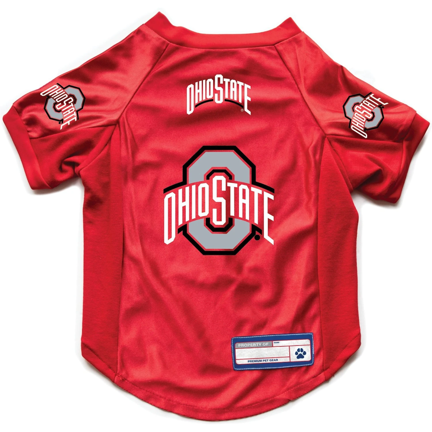 Littlearth NCAA Stretch Dog & Cat Jersey, Ohio State Buckeyes 1 Littlearth NCAA Stretch Dog & Cat Jersey, Ohio State Buckeyes