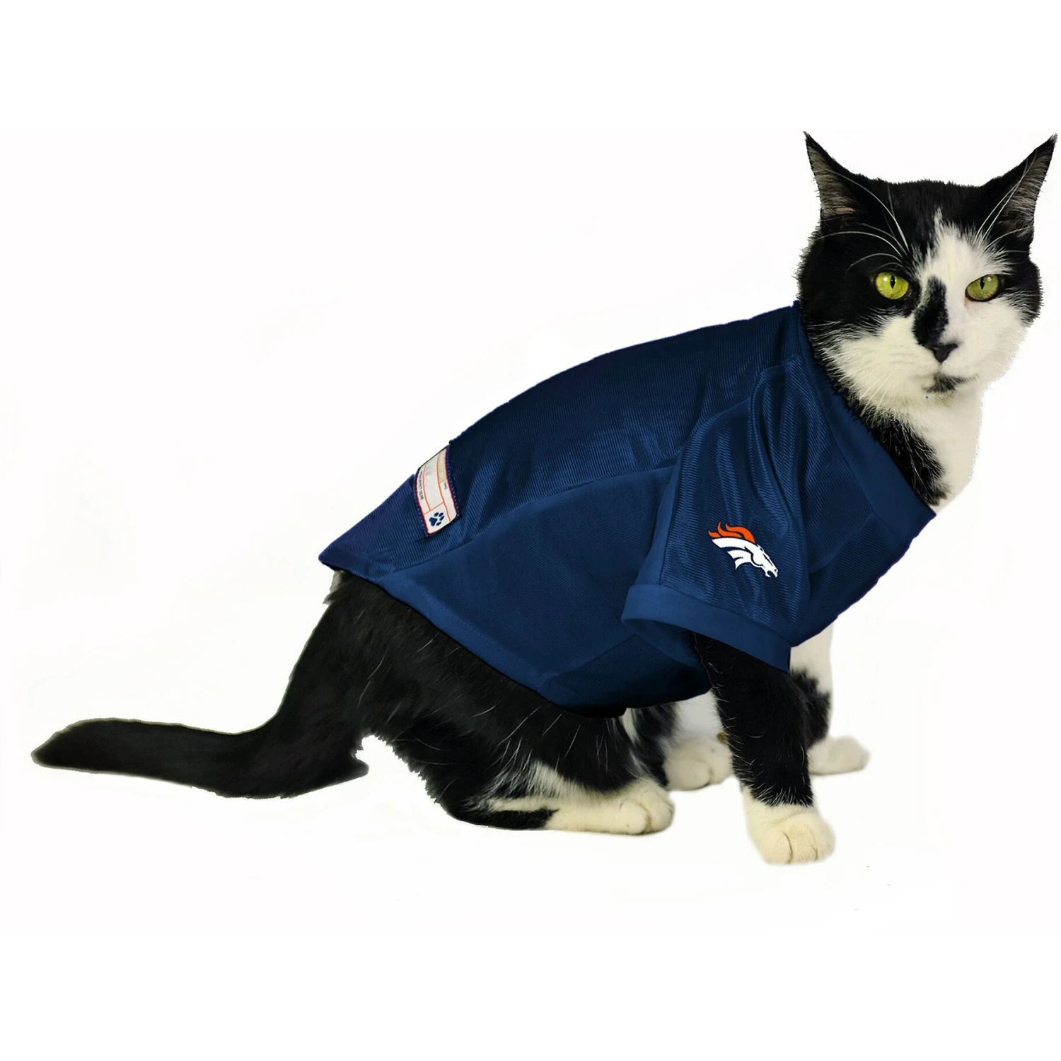 Littlearth NFL Stretch Dog & Cat Jersey, Denver Broncos 5 Littlearth NFL Stretch Dog & Cat Jersey, Denver Broncos - Image 5