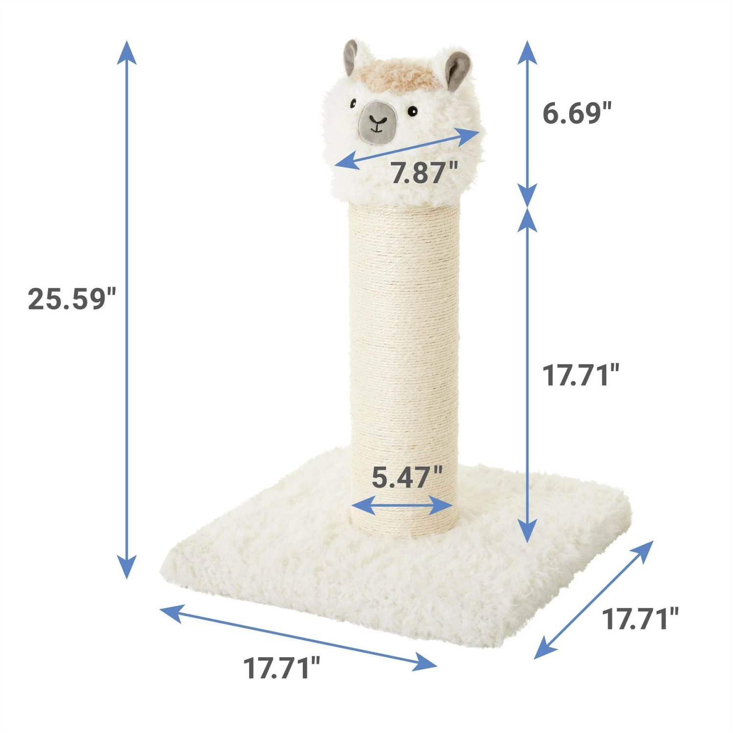 Frisco Animal Series Cat Scratching Post, Llama 2 Frisco Animal Series Cat Scratching Post, Llama - Image 2