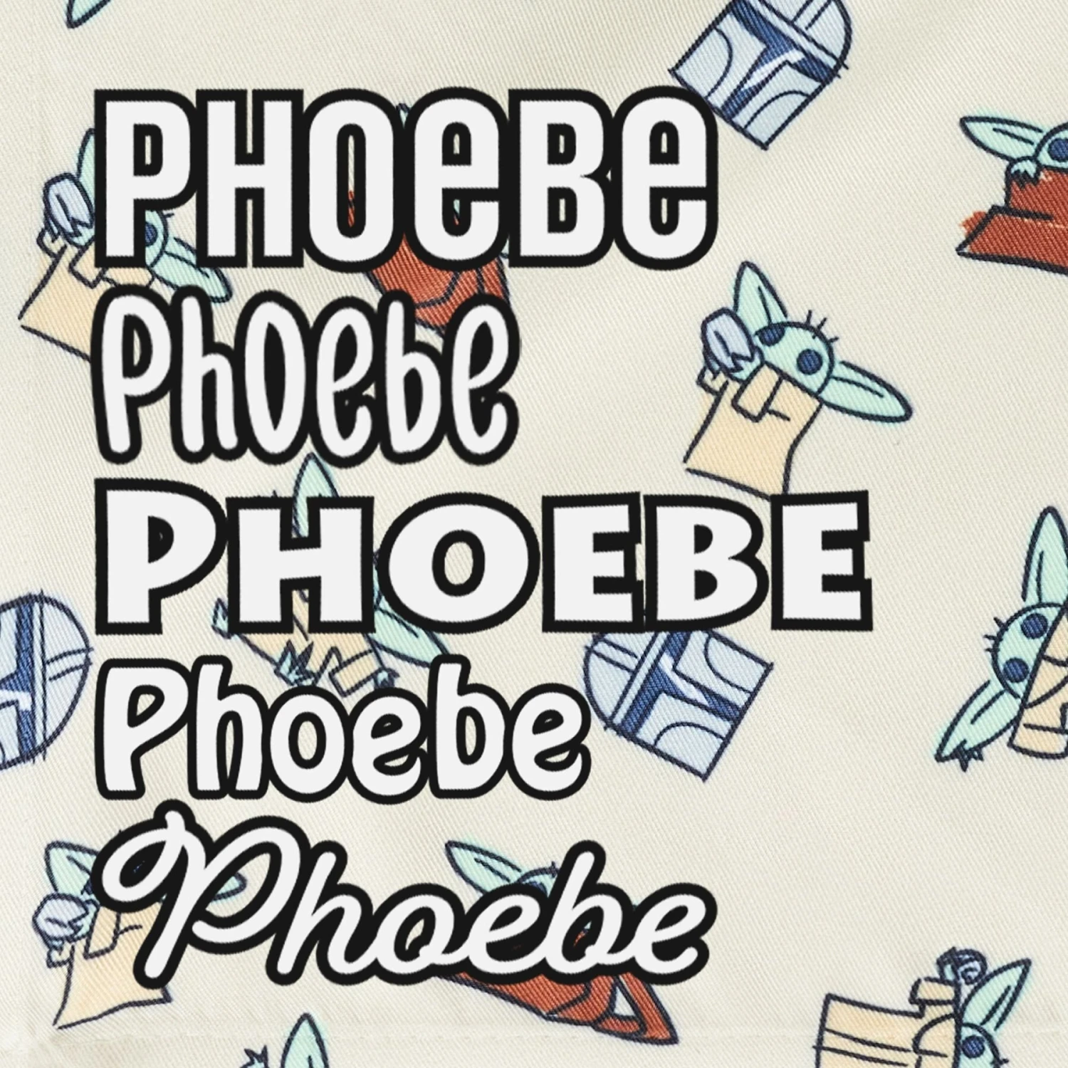 STAR WARS THE MANDALORIAN GROGU Doodle Print Personalized Dog & Cat Bandana 6 STAR WARS THE MANDALORIAN GROGU Doodle Print Personalized Dog & Cat Bandana - Image 6