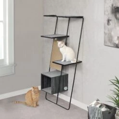 Sauder Baxter Cat Ladder, Misted Elm -Mewhaus Shop 294887 PT2. AC SS1800 V1633021918
