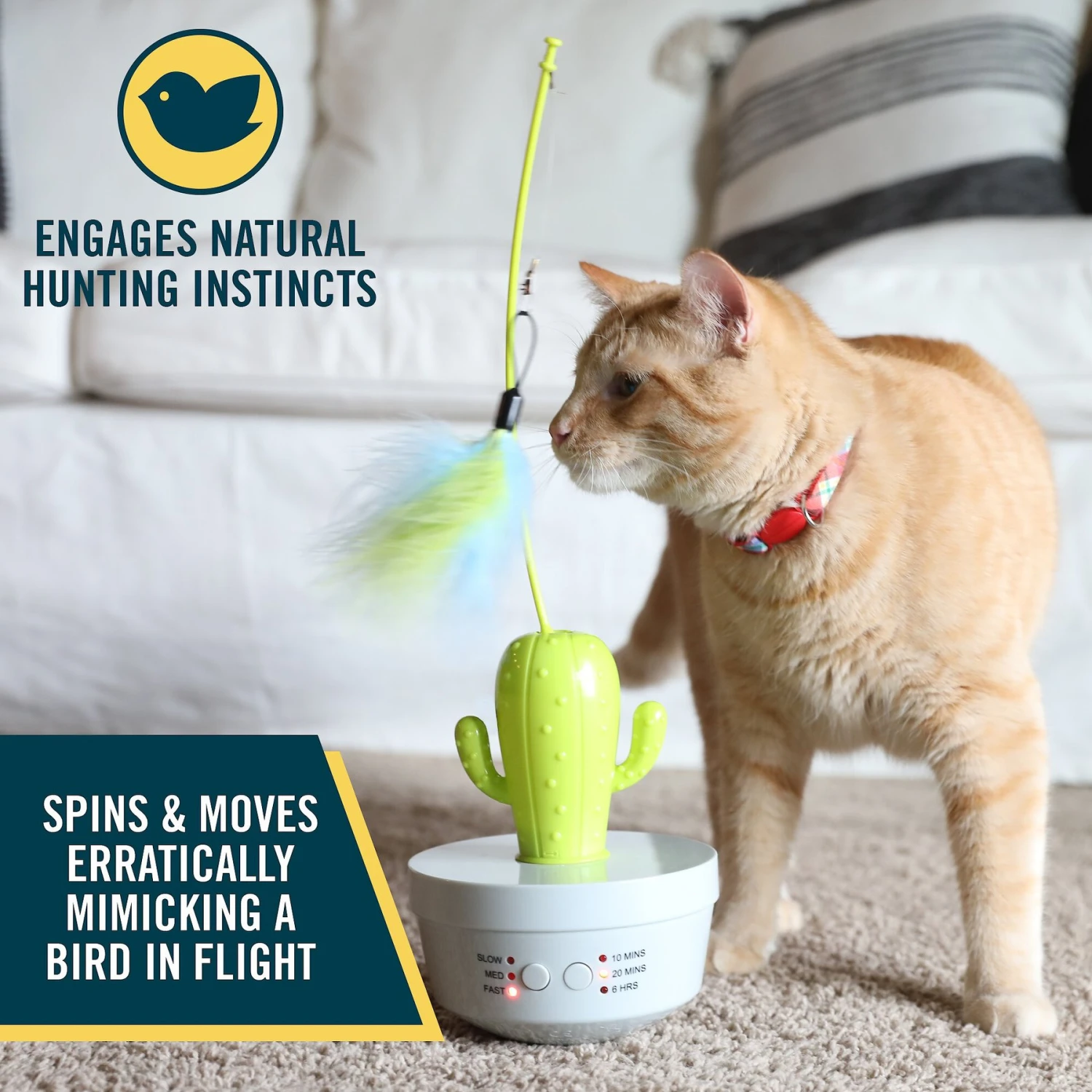 OurPets Cactus Wand Cat Toy 5 OurPets Cactus Wand Cat Toy - Image 5