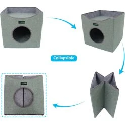 Jespet Foldable Cat Condo Bed -Mewhaus Shop 296189 PT4. AC SS1800 V1620697332
