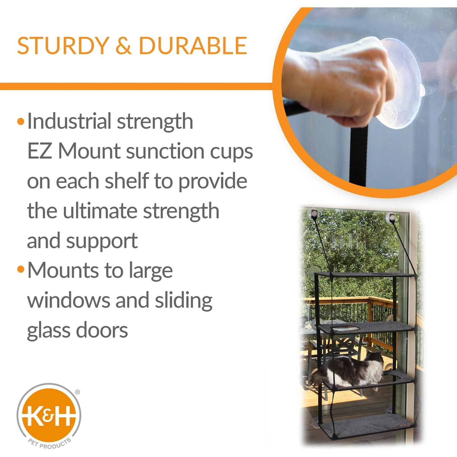 K&H Pet Products EZ Mount Quad Stack Cat Furniture 3 K&H Pet Products EZ Mount Quad Stack Cat Furniture - Image 3