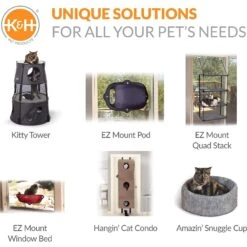 K&H Pet Products EZ Mount Quad Stack Cat Furniture 15 K&H Pet Products EZ Mount Quad Stack Cat Furniture -Mewhaus Shop 296495 PT7. AC SS1800 V1627941462