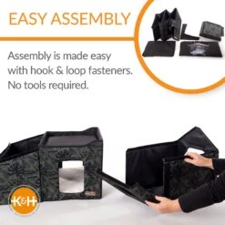 K&H Pet Products Unheated Two-Story Kitty House -Mewhaus Shop 296502 PT4. AC SS1800 V1635455492