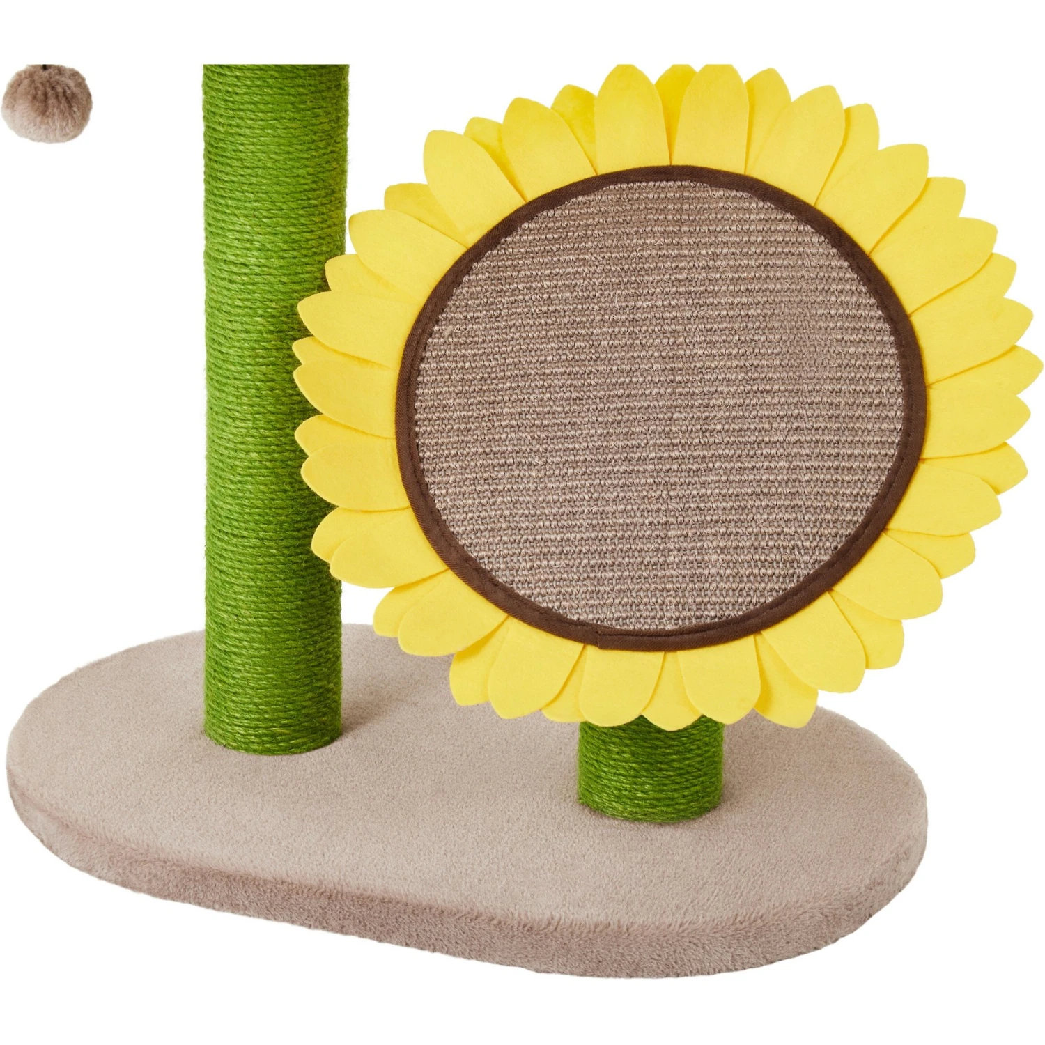 Frisco Sunflower Cat Scratching Post, Two Post With Lounger 3 Frisco Sunflower Cat Scratching Post, Two Post With Lounger - Image 3