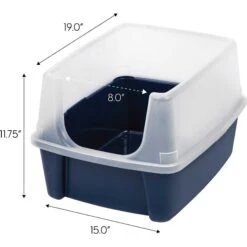 Frisco Plastic Litter Scooper With Caddy & IRIS USA Open Top Litter Box With Scatter Shield -Mewhaus Shop 298166 PT5. AC SS1800 V1623196667
