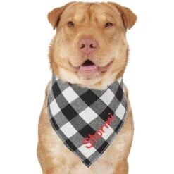 Frisco Buffalo Check Embroidered Personalized Dog & Cat Bandana -Mewhaus Shop 301162 PT6. AC SS1800 V1628536015