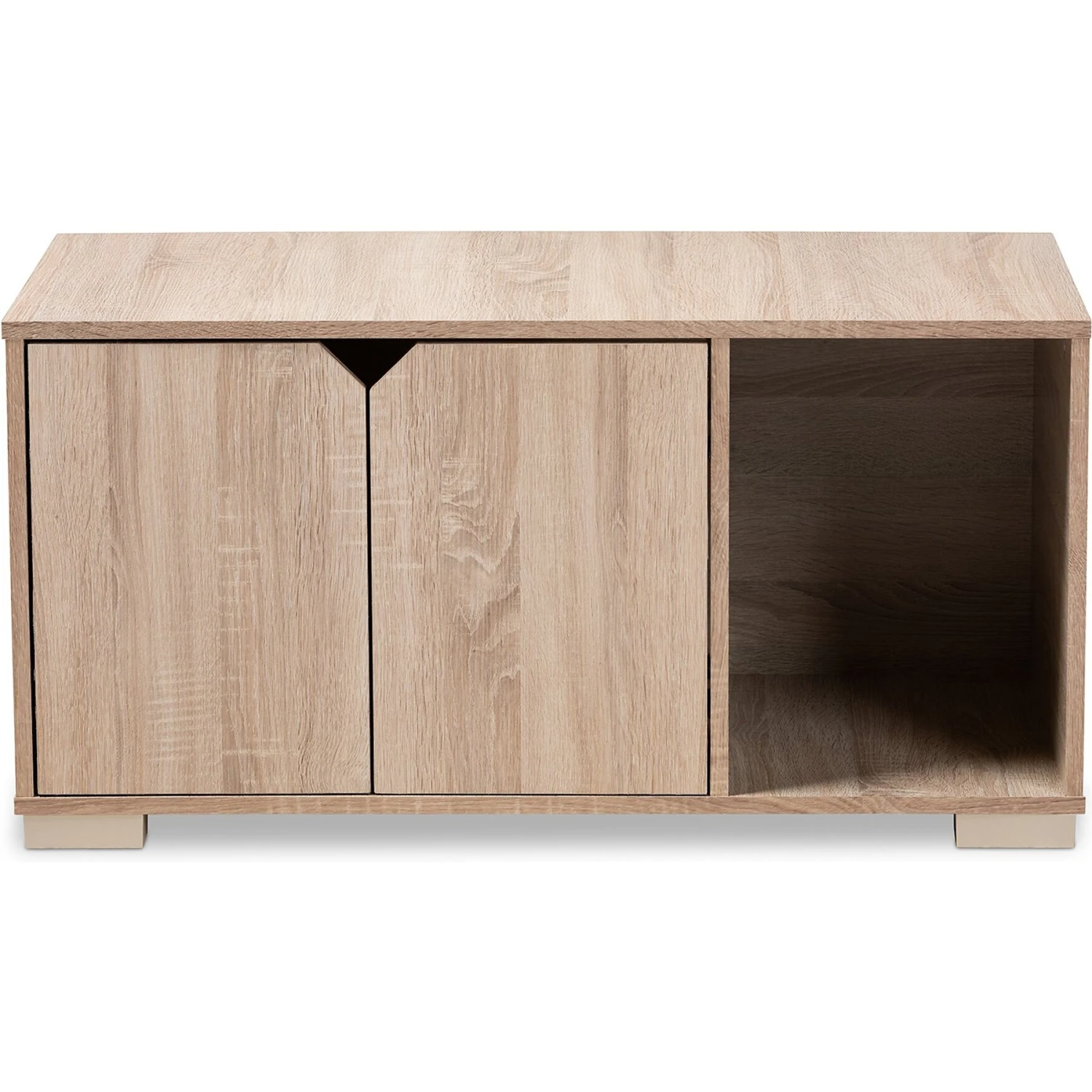 Baxton Studio Elie 2-Door Cat Litter Box Cover House 5 Baxton Studio Elie 2-Door Cat Litter Box Cover House - Image 5