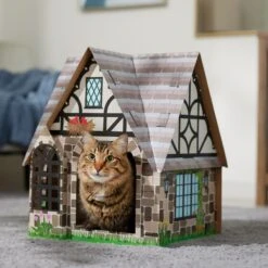 Frisco Tudor House Cardboard Cat House -Mewhaus Shop 308815 PT4. AC SS1800 V1696968878